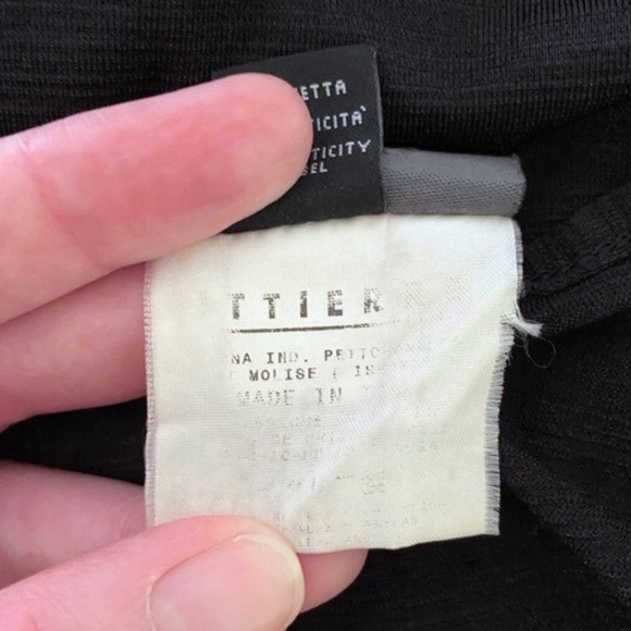 Vintage Versace Jeans Couture Black Semi-Sheer Keyhole Top XS - Picture 9 of 12